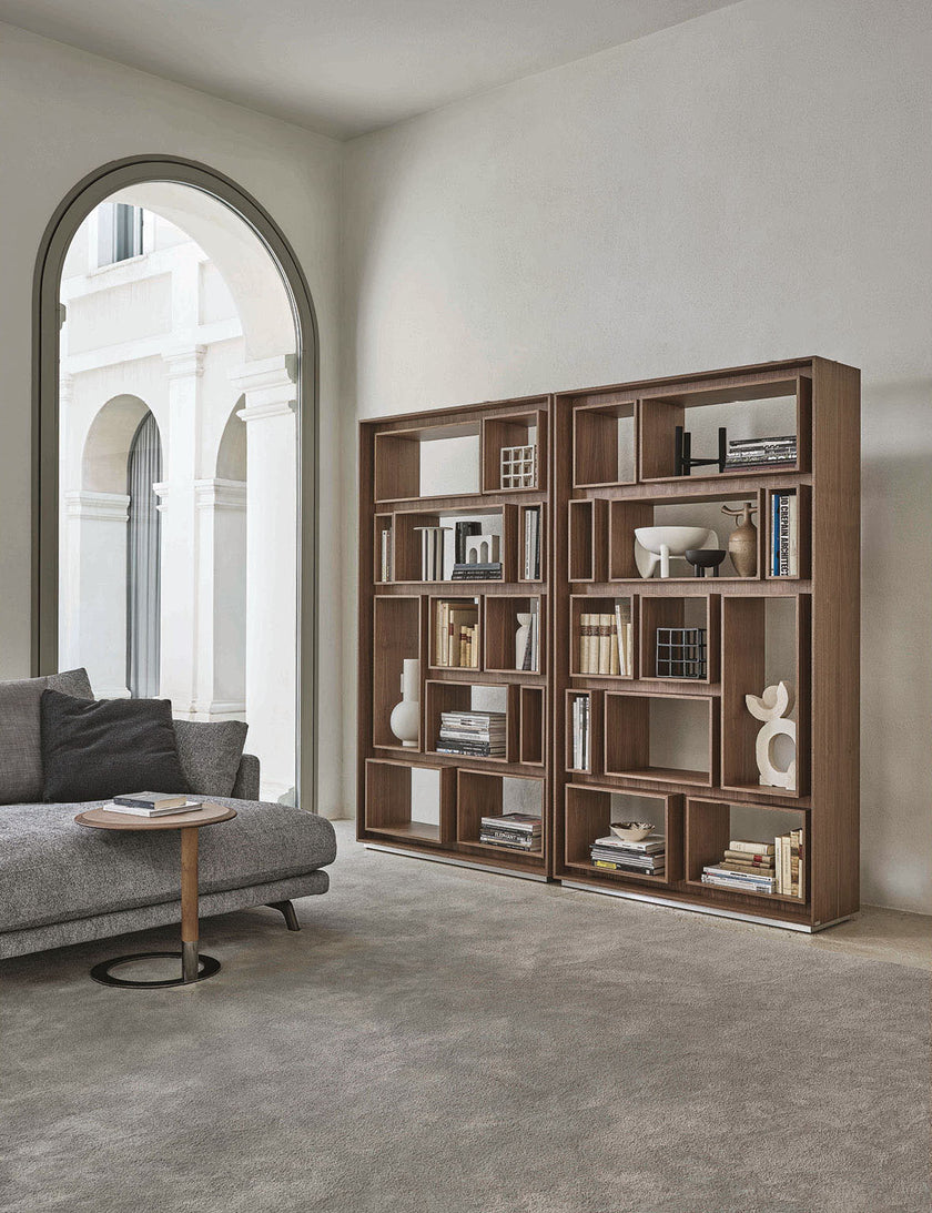 High End First Bookcase by Porada Casa Design Group