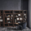 High End First Bookcase by Porada Casa Design Group