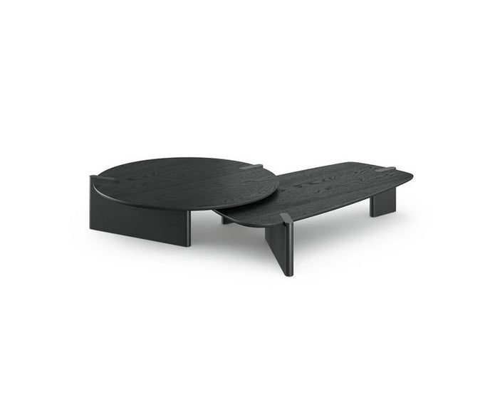 Flatiron Coffee Table by Bonaldo with sculptural asymmetrical legs and a contemporary top.