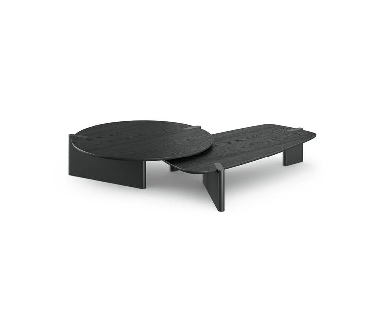 Flatiron Coffee Table by Bonaldo with sculptural asymmetrical legs and a contemporary top.