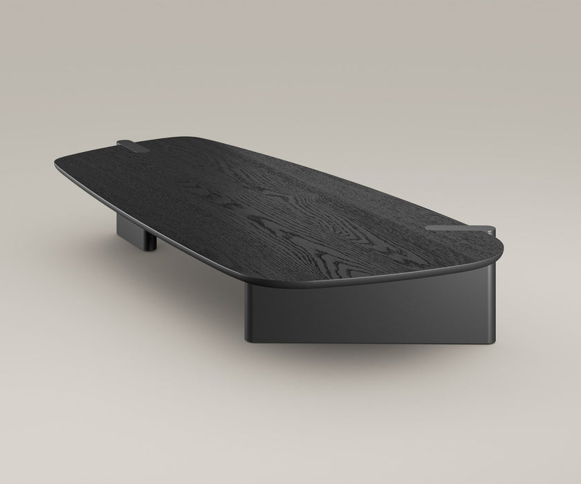 Flatiron Coffee Table by Bonaldo with sculptural asymmetrical legs and a contemporary top.