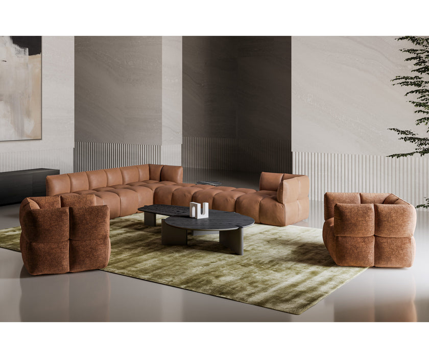 Flatiron Coffee Table by Bonaldo with sculptural asymmetrical legs and a contemporary top.