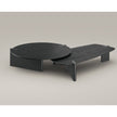 Flatiron Coffee Table by Bonaldo with sculptural asymmetrical legs and a contemporary top.