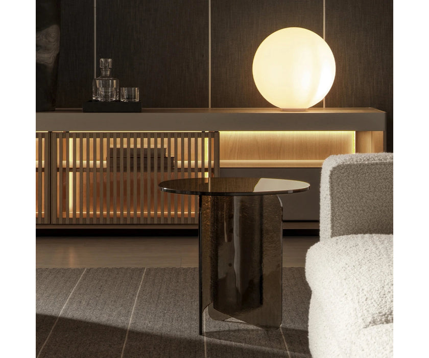 Fleur glass coffee table by Molteni&C designed by Christophe Delcourt.