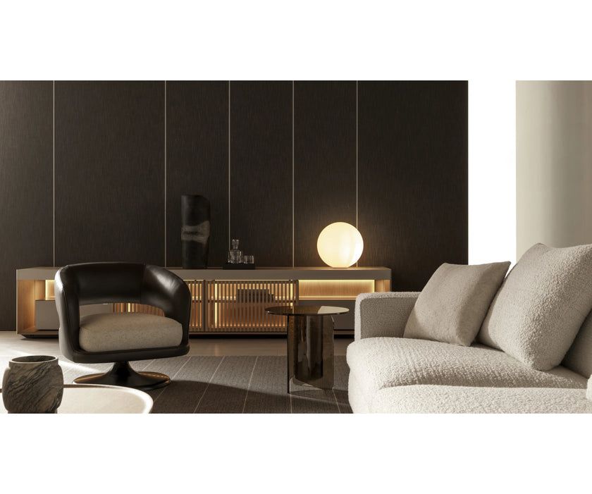 Fleur glass coffee table by Molteni&C designed by Christophe Delcourt.