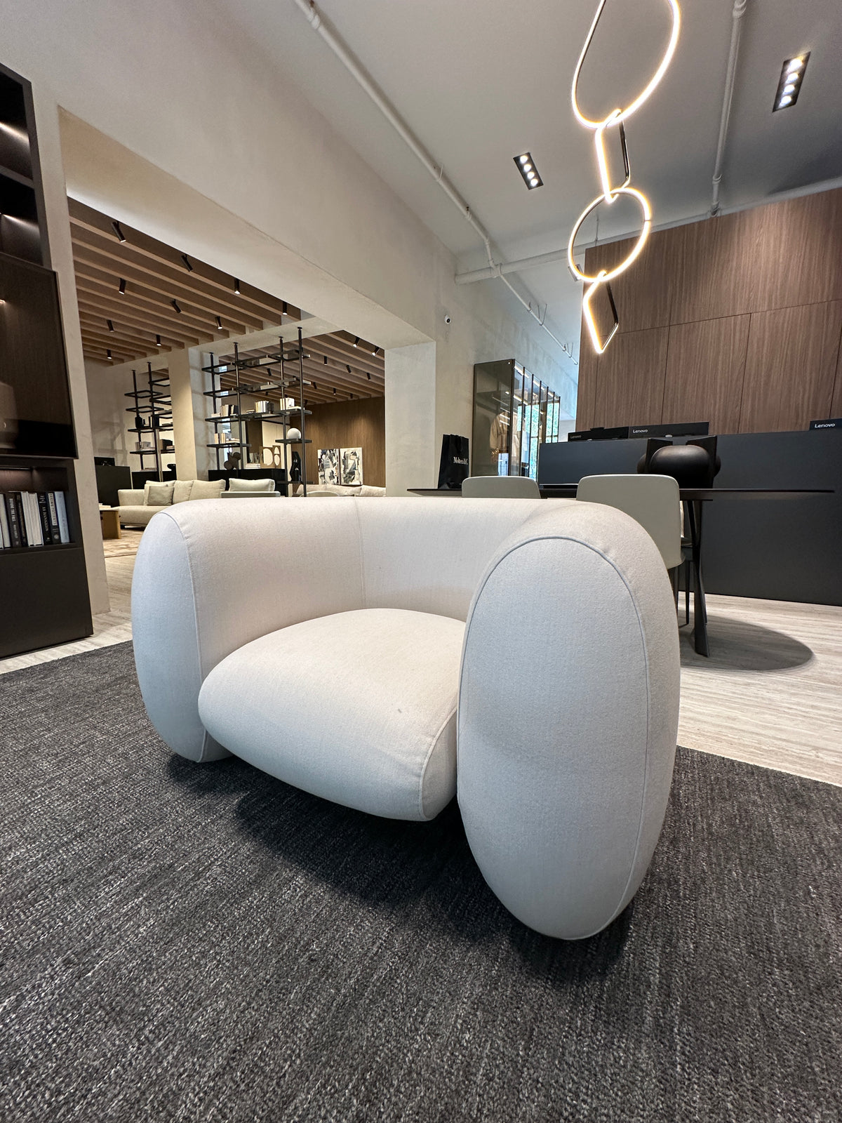 High End Floor Sample Cinnamon Lounge Chair by Molteni&C Casa Design Group