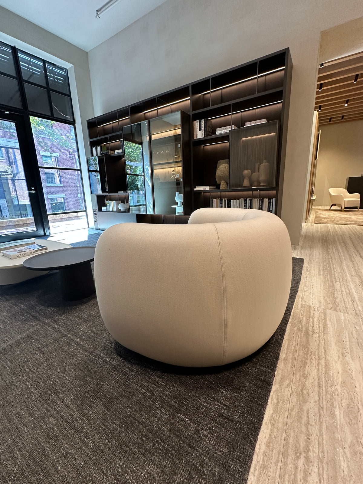 High End Floor Sample Cinnamon Lounge Chair by Molteni&C Casa Design Group