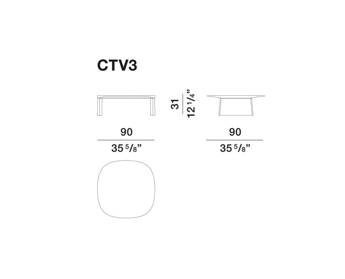 High End Floor Sample Cleo Coffee Table by Molteni&C Casa Design Group