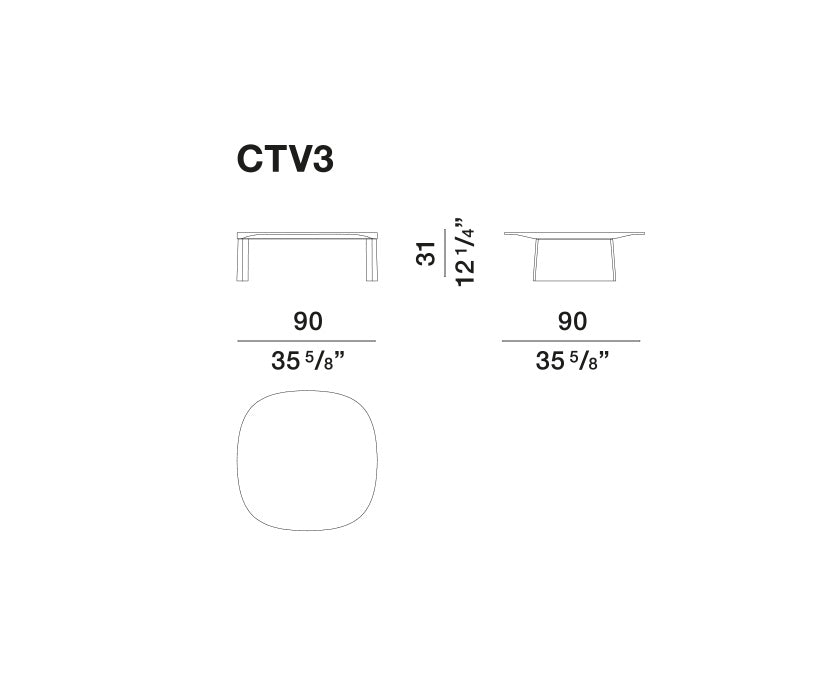 High End Floor Sample Cleo Coffee Table by Molteni&C Casa Design Group