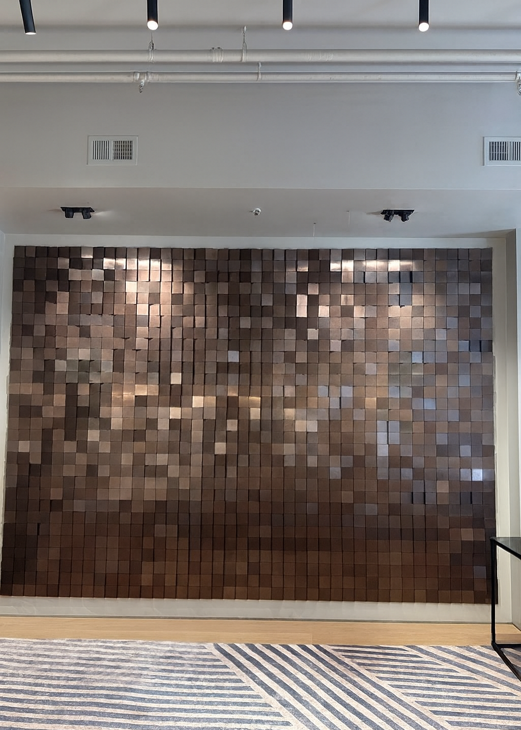 High End Floor Sample 3D Mosaic-Style Wall Panel System Casa Design Group