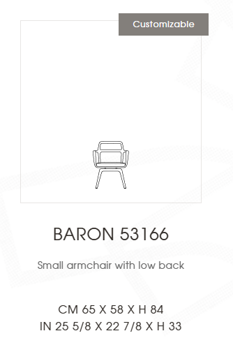Floor Sample Baron Small Armchair