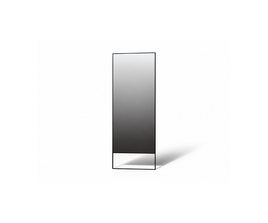 Floor Sample Bell Mirror with Black Metal Frame by Camerich | Casa Design Group