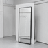 Floor Sample Bell Mirror with Black Metal Frame by Camerich | Casa Design Group