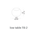High End Floor Sample Bongo Side Table by Meridiani Casa Design Group