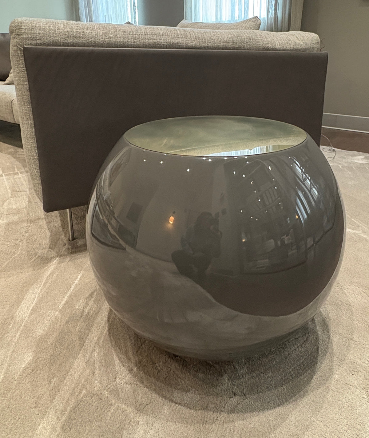 High End Floor Sample Bongo Side Table by Meridiani Casa Design Group