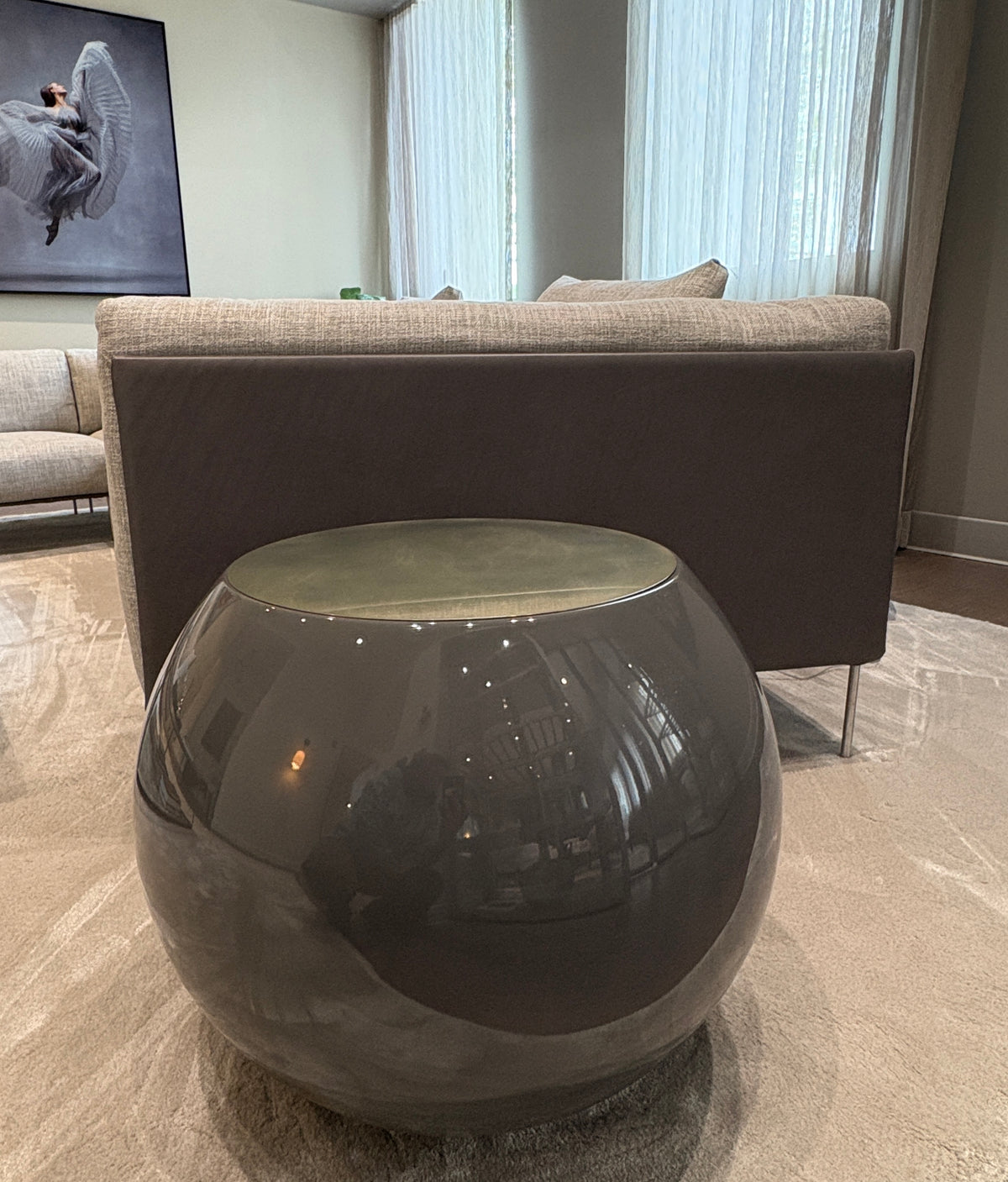 High End Floor Sample Bongo Side Table by Meridiani Casa Design Group