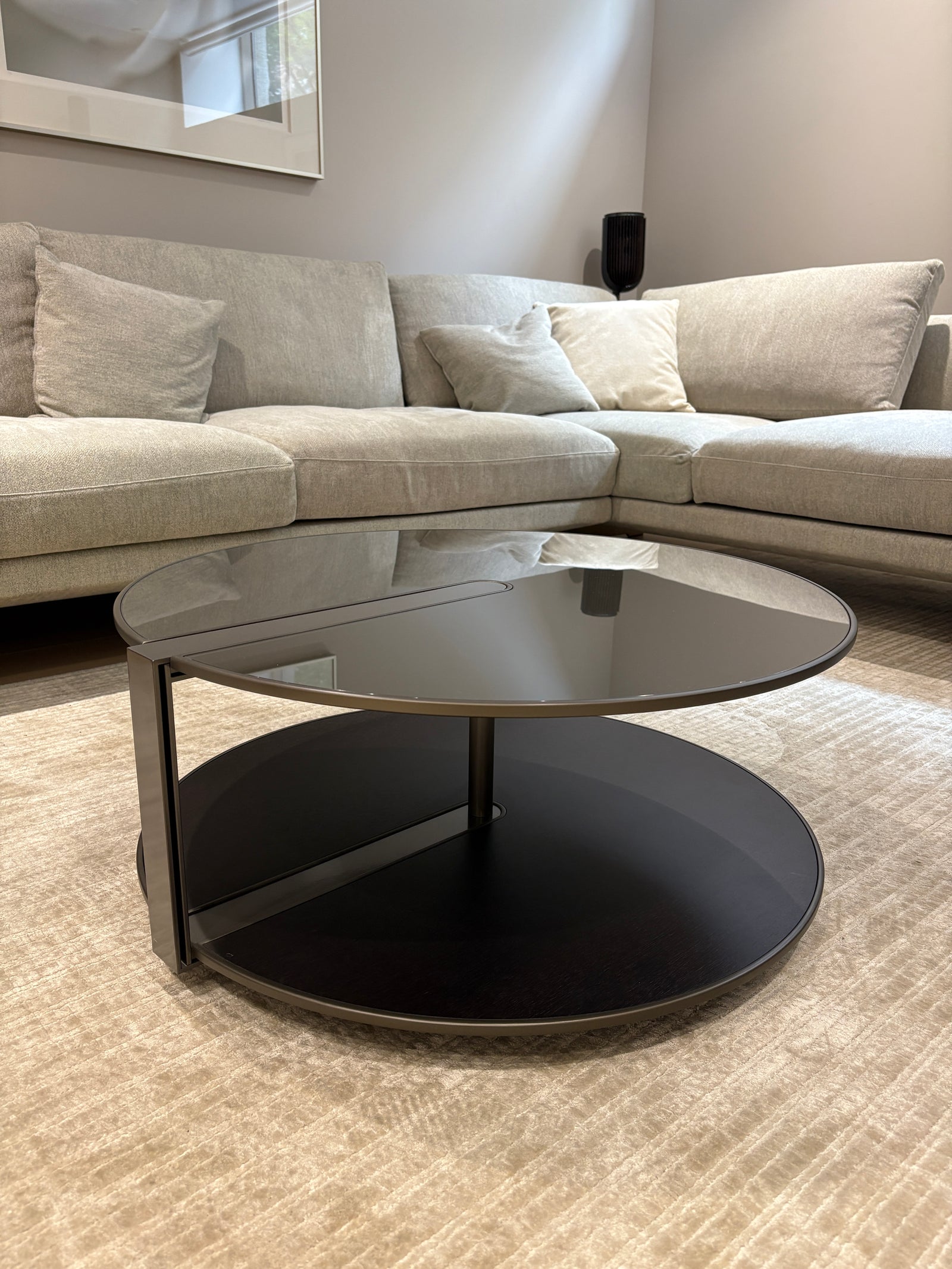 High End Floor Sample Clamp Coffee Table by Giorgetti Casa Design Group