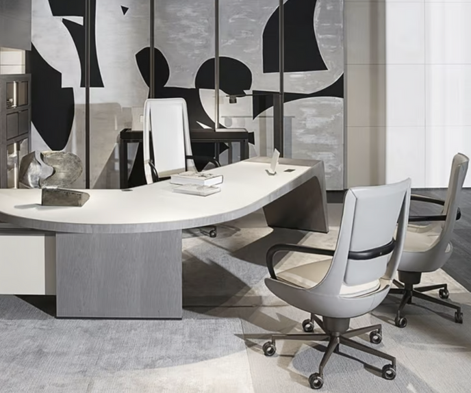 High End Floor Sample Clip Office Chair by Giorgetti Casa Design Group