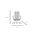 High End Floor Sample Clip Office Chair by Giorgetti Casa Design Group