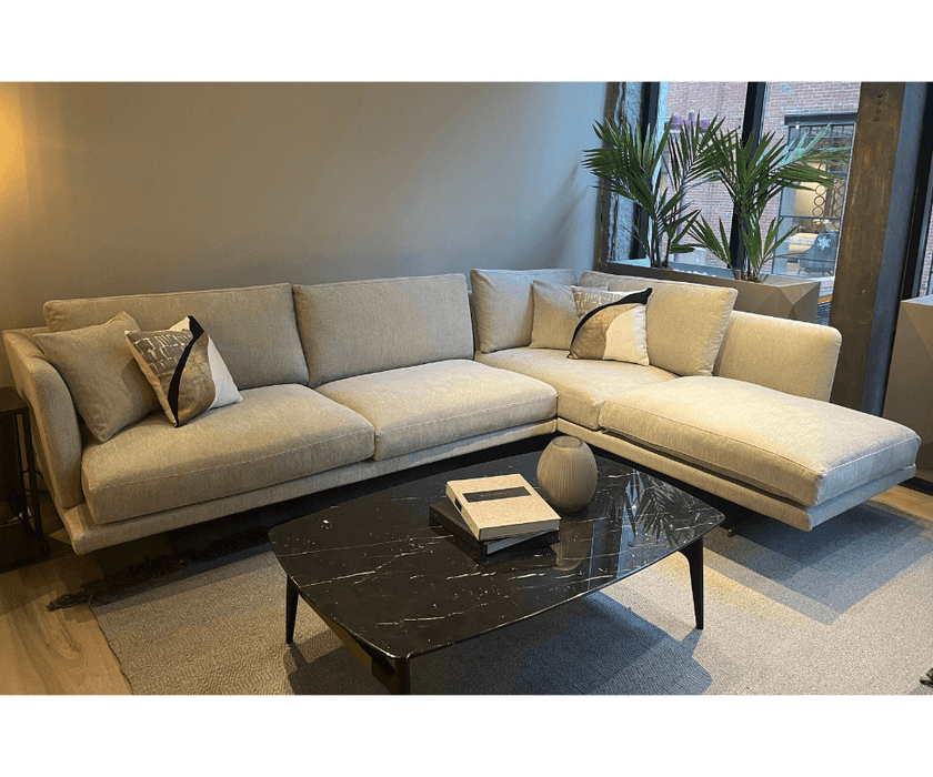 High End Floor Sample Clipper Sectional Sofa by Marelli Casa Design Group