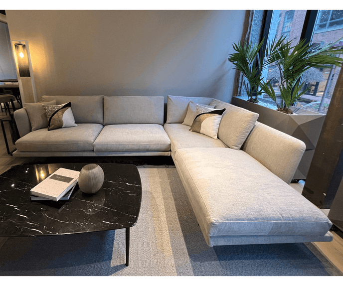 High End Floor Sample Clipper Sectional Sofa by Marelli Casa Design Group