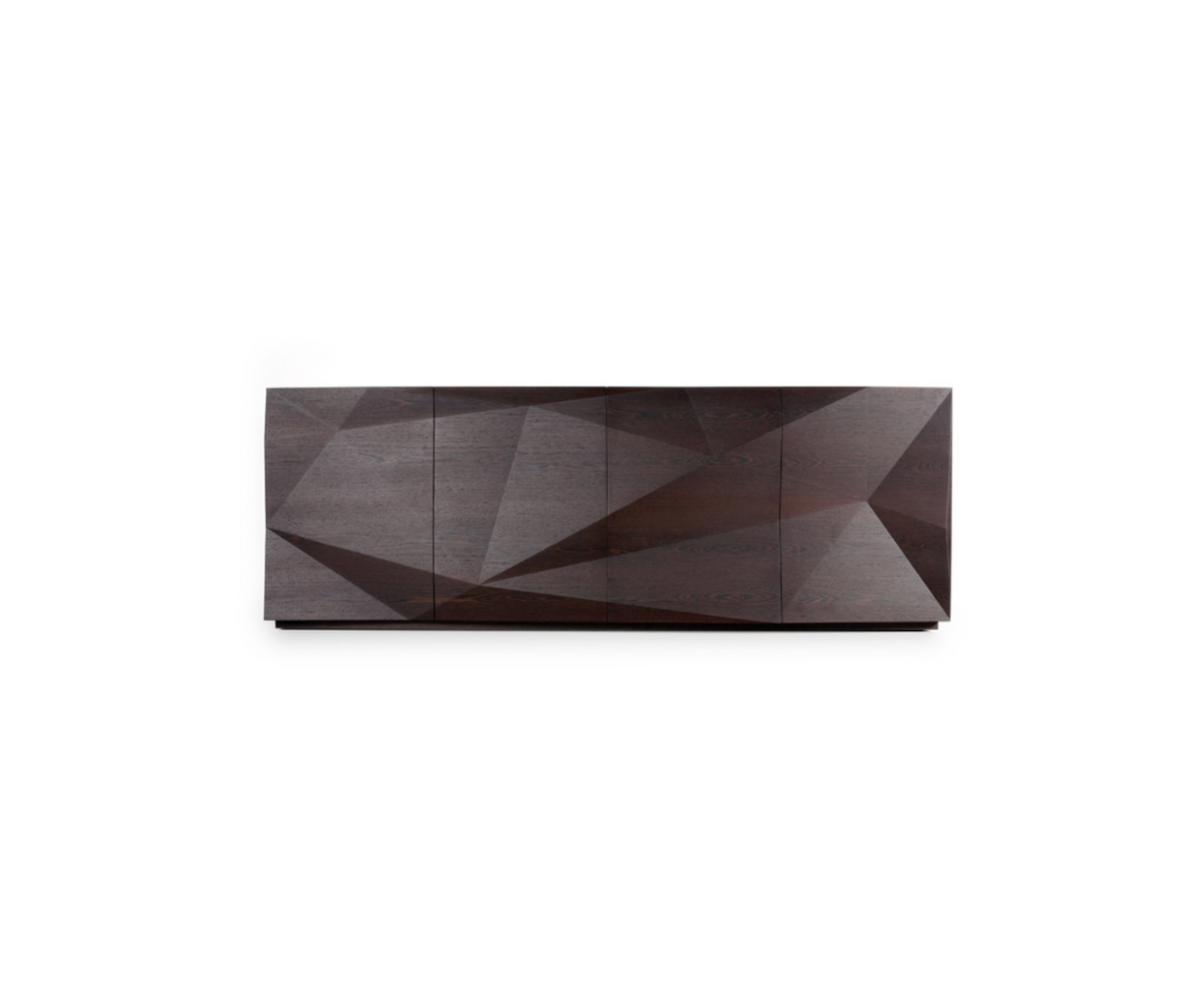 High End Floor Sample Crash Wood Sideboard by Emmemobili Casa Design Group