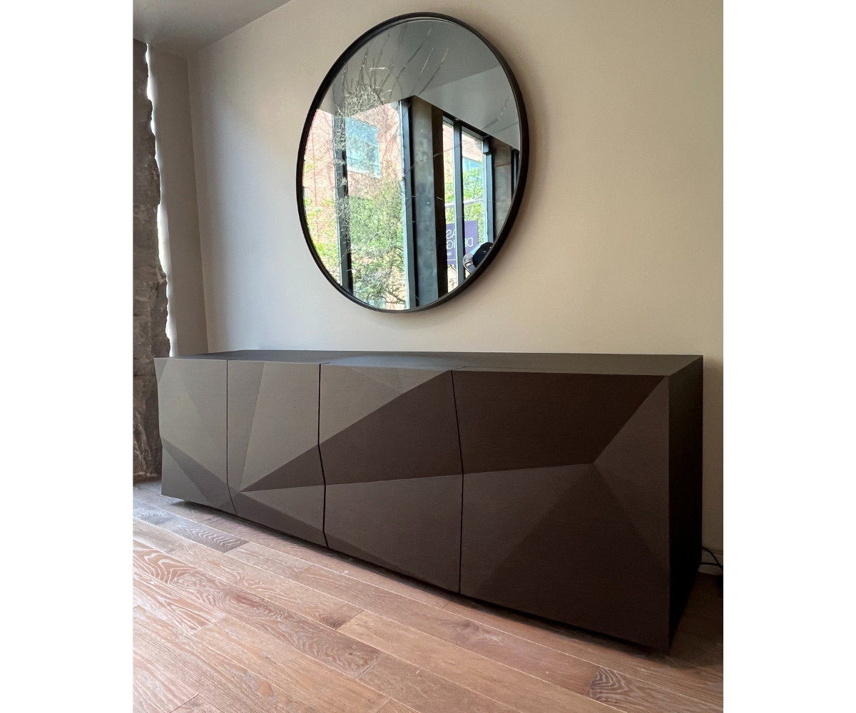 High End Floor Sample Crash Wood Sideboard by Emmemobili Casa Design Group