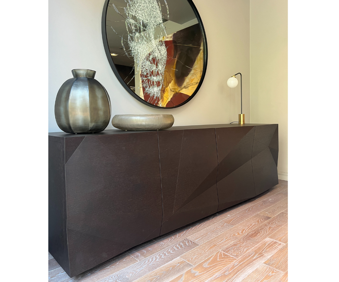 High End Floor Sample Crash Wood Sideboard by Emmemobili Casa Design Group