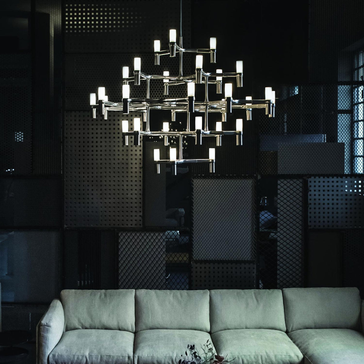High End Floor Sample Crown Major Light Fixture by Nemo Lighting Casa Design Group