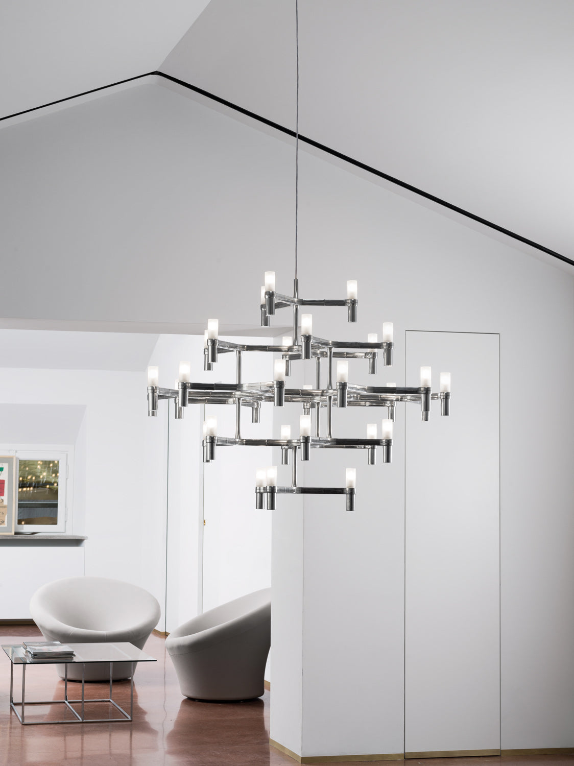 High End Floor Sample Crown Major Light Fixture by Nemo Lighting Casa Design Group