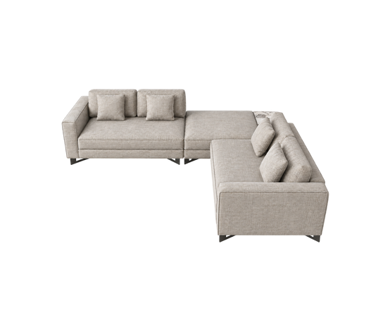 Floor Sample Davis Out Sectional in Fabric Ischia 12 by Frigerio | Casa Design Group