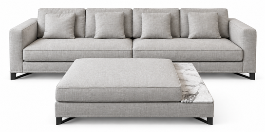 Floor Sample Davis Out Sectional in Fabric Ischia 12 by Frigerio | Casa Design Group