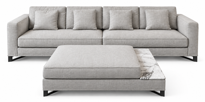 Floor Sample Davis Out Sectional in Fabric Ischia 12 by Frigerio | Casa Design Group