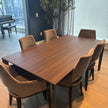 Floor Sample Filigree Table with Eucalyptus Top and Iridium Brown Structure by Molteni&C | Casa Design Group