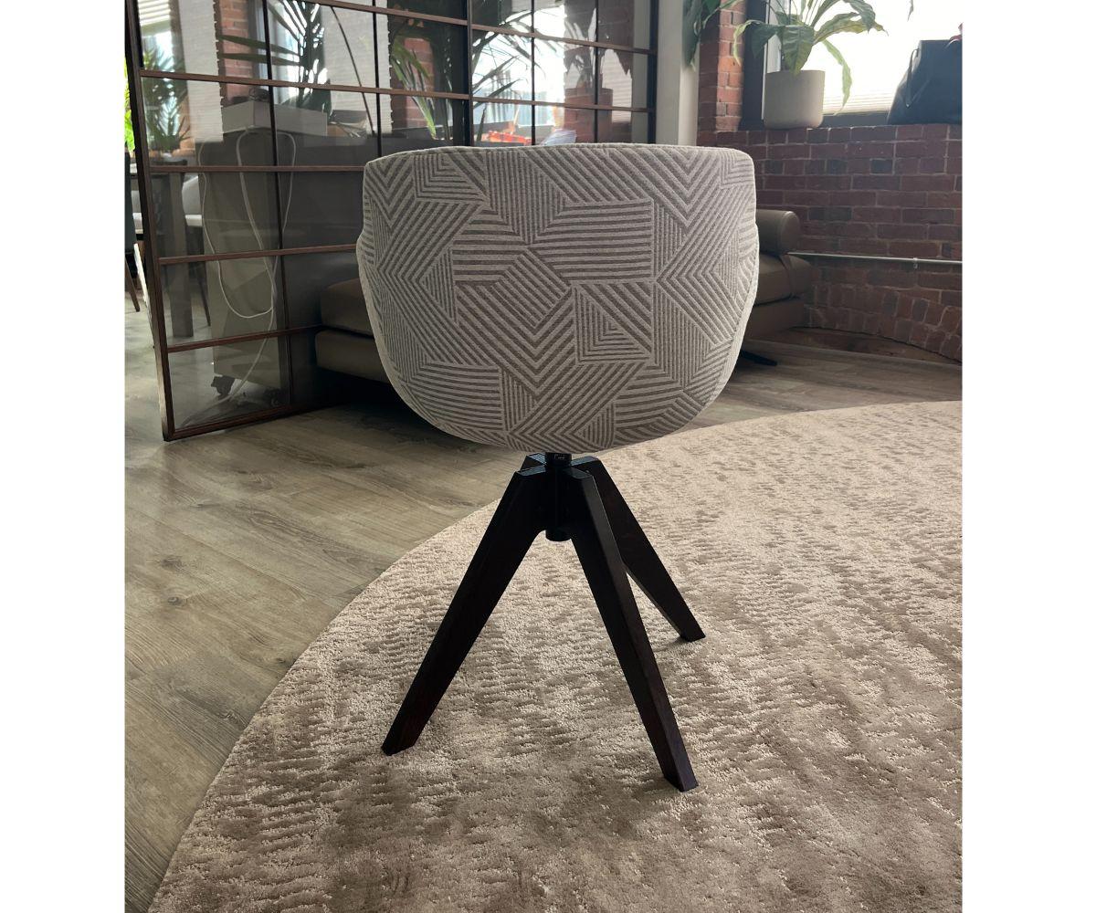 High End Floor Sample Flow 4-Legged Swivel Armchair by MDF Italia Casa Design Group