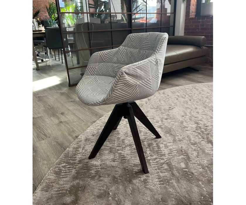 High End Floor Sample Flow 4-Legged Swivel Armchair by MDF Italia Casa Design Group