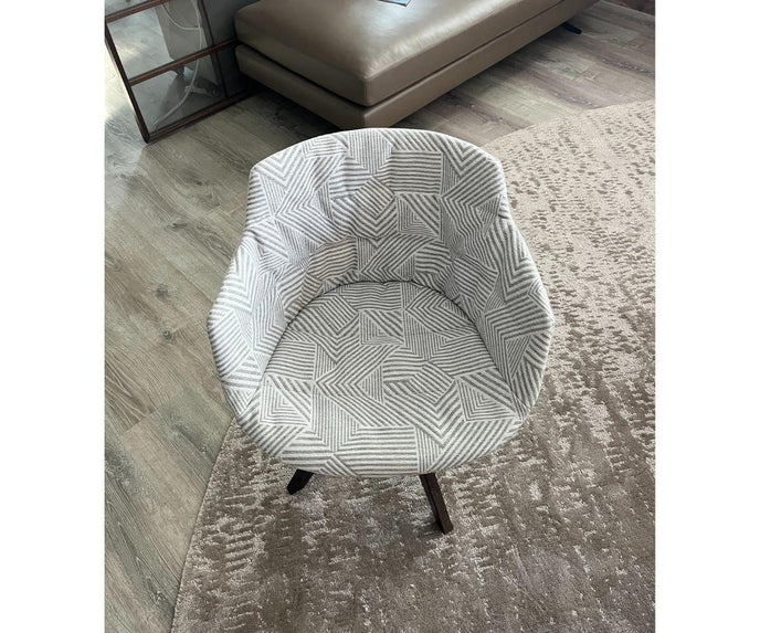High End Floor Sample Flow 4-Legged Swivel Armchair by MDF Italia Casa Design Group