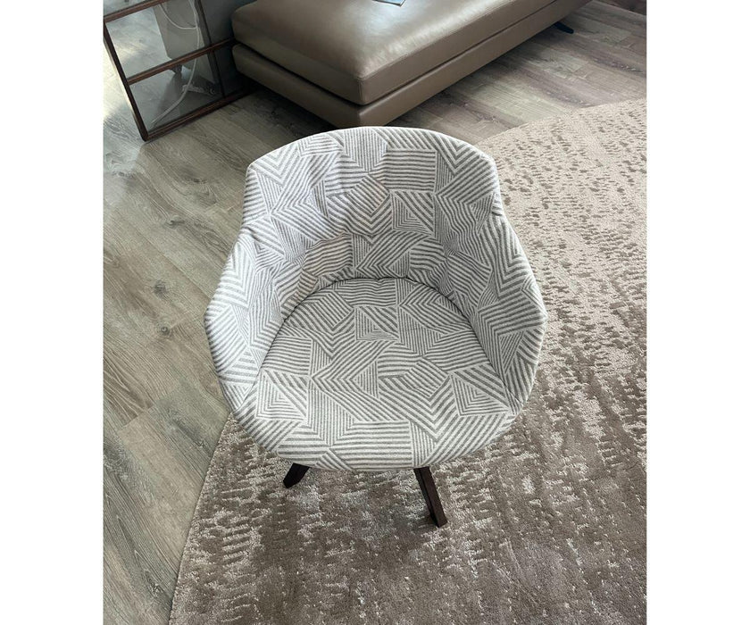 High End Floor Sample Flow 4-Legged Swivel Armchair by MDF Italia Casa Design Group
