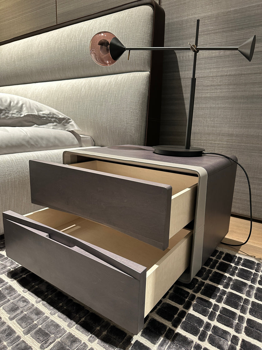 High End Floor Sample Frame 2 Drawer Night Stand by Giorgetti Casa Design Group