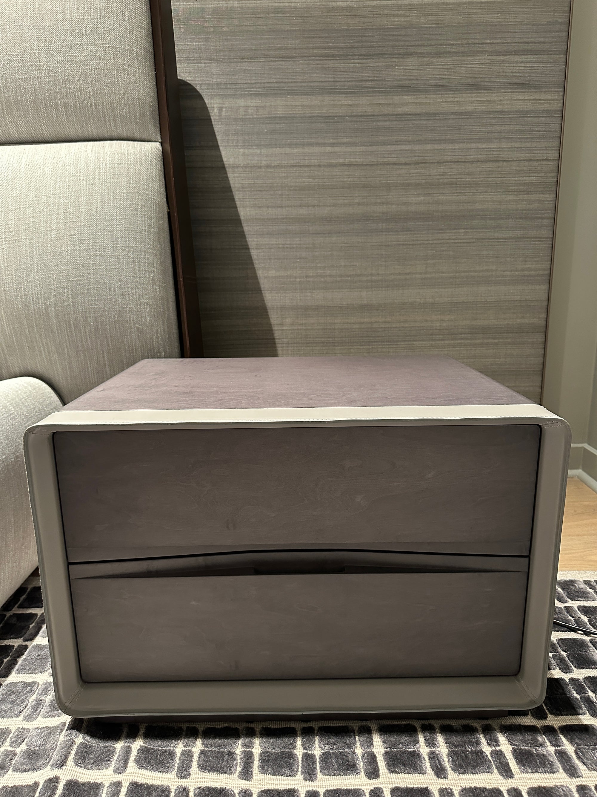 High End Floor Sample Frame 2 Drawer Night Stand by Giorgetti Casa Design Group