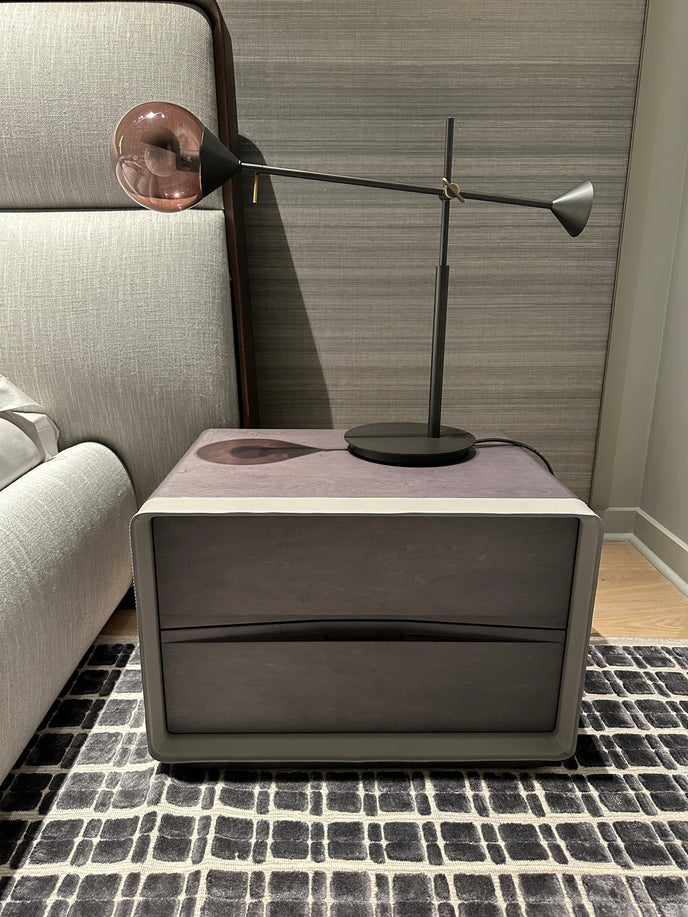 High End Floor Sample Frame 2 Drawer Night Stand by Giorgetti Casa Design Group