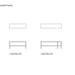 High End Floor Sample Frame Console Table by Marelli Casa Design Group