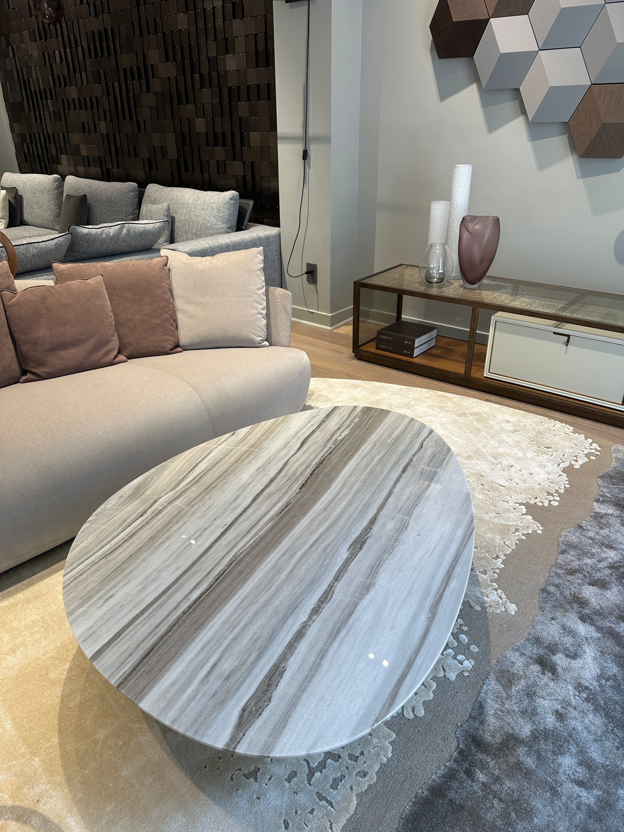 High End Floor Sample Galet Coffee Table by Giorgetti Casa Design Group 