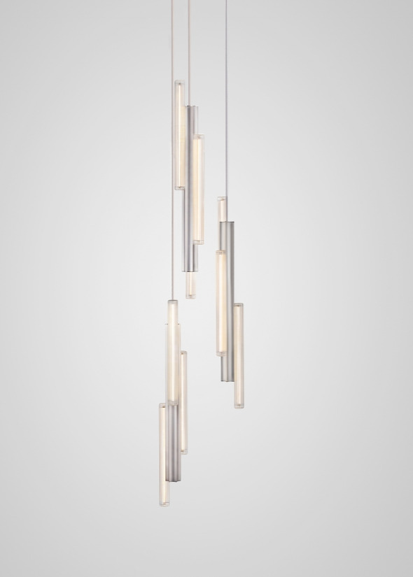 High End Floor Sample Hail 3 Piece Chandelier by Giorgetti Casa Design Group