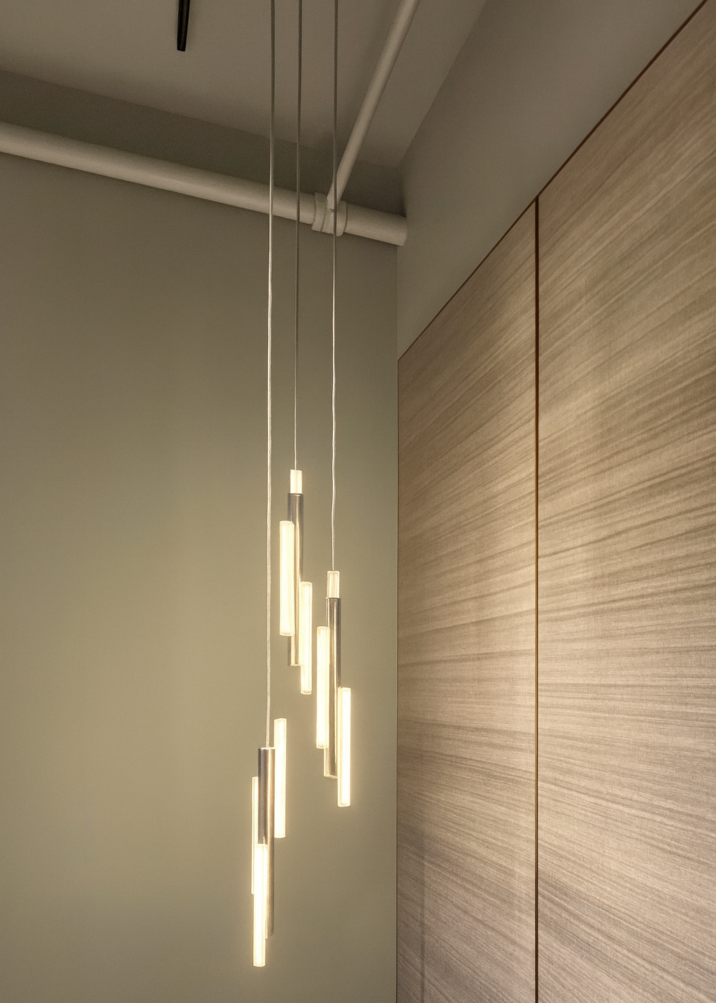 High End Floor Sample Hail 3 Piece Chandelier by Giorgetti Casa Design Group