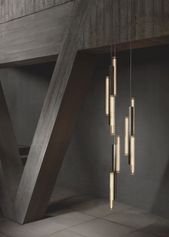 High End Floor Sample Hail 3 Piece Chandelier by Giorgetti Casa Design Group