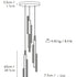 High End Floor Sample Hail 3 Piece Chandelier by Giorgetti Casa Design Group