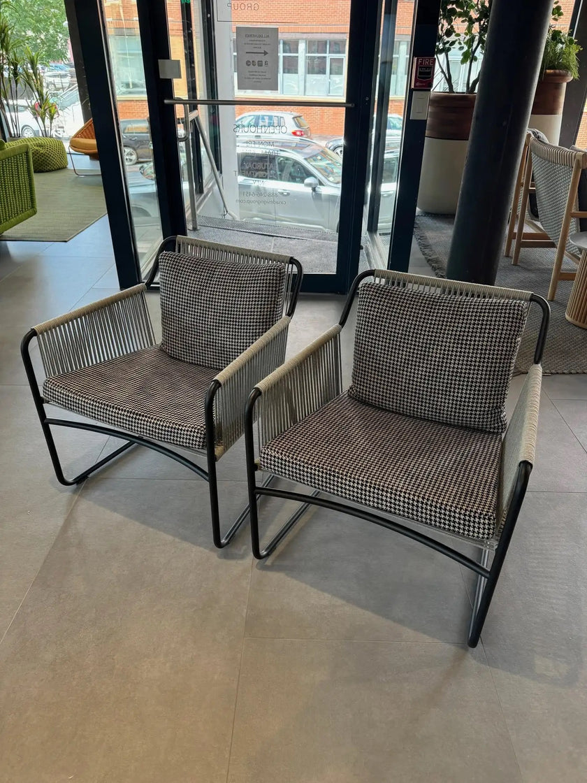 High End Floor Sample Harp 768 Outdoor Lounge Chair by Roda Casa Design Group