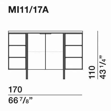 High End Floor Sample Irving Sideboard by Molteni&C Casa Design Group