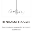 High End Floor Sample Kendama 8 Suspended Lamp by Giorgetti Casa Design Group